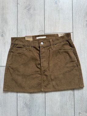 LEVI’S Corduroy Mini Skirt in Brown